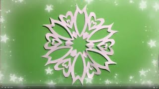 ✨ SNEEUWVLOK KNIPPEN 5 ✨ VOUWEN MET A4 PAPIER MAKKELIJK ✨ DIY SNOWFLAKES FROM PAPER [upl. by Ddahc]