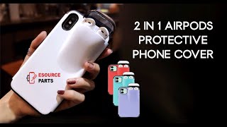 iPhone 2 in 1 Airpod Phone Multi Functional Protective Case  Storage for your Apple AirPods [upl. by Latia]