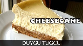 New York Cheesecake Tarifi 🧀  YİYENLER KENDİLERİNDEN GEÇİÇEK Sade Cheesecake 🧀  Chef Duygu Tuğcu [upl. by Hakon]