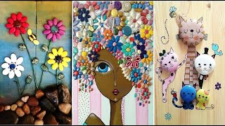 30 Ideas De Cuadros Decorativos Con Piedras Pintadas [upl. by Roose952]