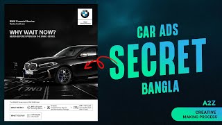 BMW social Media creative making process  Total 07 creative A2Z secret [upl. by Yrred]