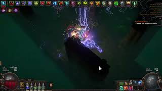 Path of exile 325 Accuracy Stacking Juggernaut Lightning Strike Build Test [upl. by Wiley]