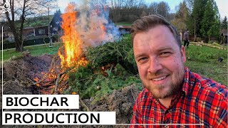 How to make biochar in large scale  6 How to build a house [upl. by Nywra]