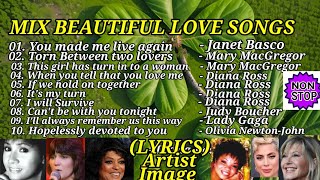 MIX TOP 10 BEAUTIFUL LOVE SONGS COLLECTION WITH LYRICS [upl. by Platon84]