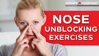 Nose Unblocking Exercises  How To Get Rid Of A Blocked Nose [upl. by Quartet]