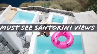 MUST SEE SANTORINI SUNSET HOTEL 1000 A NIGHT DUCATO DI OIA [upl. by Eikcir]