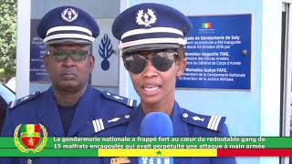 la gendarmerie nationale a frappé fort au cœur du redoutable gang de 15 malfrats encagoulés qui [upl. by Aihsotal]