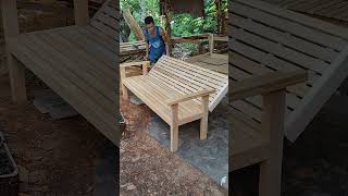 FOLDING SOFA BED shortvideo carpentry wood furnituredesign diy woodworking [upl. by Yeslah208]