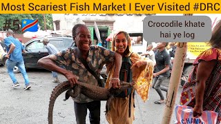 A Day With Locals In Congo Fish Market  Kinshasa 🇨🇩 [upl. by Ulu]