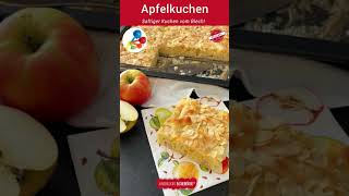 Einfaches Apfelkuchen Rezept vom Blech  Backen mit Kindern [upl. by Ytirehc]