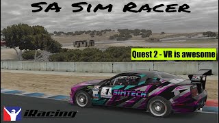 Ford Mustang FR500S  WeatherTech Raceway at Laguna Seca  iRacing [upl. by Naraj349]