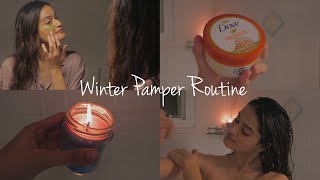 Winter Pamper Routine  🍂fall aesthetic vibes🍁  nishkabhura [upl. by Duj]