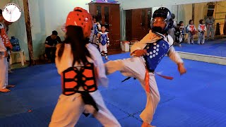 🔥 fight between 2 girls  VHVTAEKWONDO [upl. by Allemac]