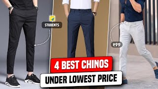 Best Chinos For Men 🔥 Best chinos under 500  Best trousers for men under 500 [upl. by Strohbehn]