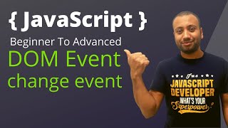 javascript bangla tutorial 47  DOM Event  Event Object  onchange event [upl. by Gratt558]