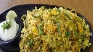 Egg AND Capsicum Fried Rice  By Afrin kitchen [upl. by Einahpats682]