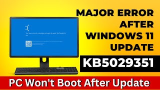 Major Problem After Windows 11 Update [upl. by Osgood897]