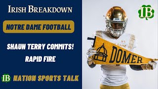 Wide Receiver Shaun Terry Commits To Notre Dame [upl. by Hammock]