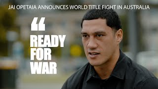 Jai Opetaia Announces World Title Fight Against Huseyin Cinkara In Australia [upl. by Larrad]