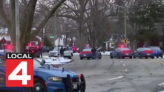 2 troopers and suspect shot during raid on Detroits west side [upl. by Names151]