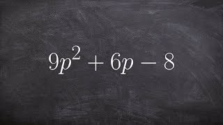 Factoring a trinomial using the box method [upl. by Tarah]