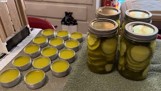 Dandelion Salve and Small Batch of Dill Pickles everybitcountschallenge [upl. by Steep608]