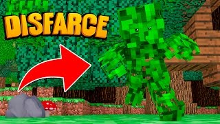 Minecraft DISFARCE DE FOLHA  EscondeEsconde [upl. by Lokcin]