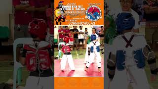 John Nicholas in Red Armor at 2024 EDG Summer Kickfest taekwondo 2024edg rstg kyurugi [upl. by Balkin940]