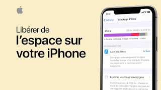 Libérer de l’espace sur votre iPhone iPad et iPod touch  Assistance Apple [upl. by Evad3]