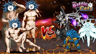 CotC Big Bang Cat Gods VS Rusher Units  The Battle Cats [upl. by Aimee]