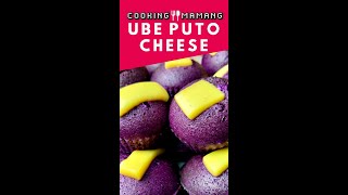 UBE PUTO CHEESE  Easy To Make  Fluffy Steamed Cakes Shorts [upl. by Eineeuq]