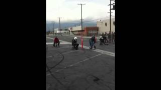 Strider Bike Cage Race at Chaparral Motorsports Bike Night [upl. by Lanta]