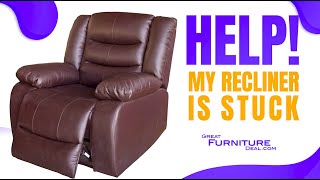 How to fix a broken recliner that is stuck in the recline position Fix broken power recliner [upl. by Anny410]