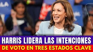 Harris Lidera Las Intenciones De Voto en Tres Estados Clave Según Las Encuestas [upl. by Llednil949]