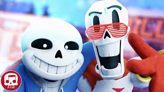 Sans and Papyrus Song Remastered  An Undertale Rap by JT Music quotTo The Bonequot [upl. by Annaillil]