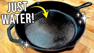 The EASIEST Way To Clean A Cast Iron Pan [upl. by Eemak]