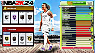 BEST 6’6 GAME BREAKING 2 WAY SLASHING PLAYMAKER BUILD ON NBA 2K24 BEST BUILD 2K24 [upl. by Reinald647]