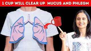 1 CUP TO CLEAR MUCUS AND PHLEGM FROM SINUSES AND LUNGS  HITANSHI [upl. by Karlyn]