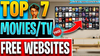 🔴Top 7 Websites to Watch FREE Movies  TV Shows No Sign up 2024 Update [upl. by Norse173]