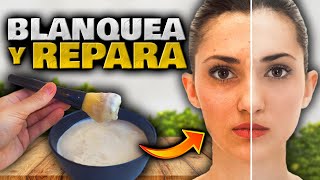 Úsalo para ACLARAR y BLANQUEAR la PIEL o Cara EN MINUTOS  Crema y Mascarilla Casera para Blanquear [upl. by Reinal]