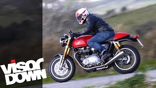 Triumph Thruxton R Review Motorcycle Road Test [upl. by Durham]