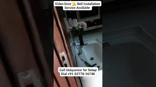 Video Door 🔔 Bell Installation Service Available Contact Uniquestar for SetupDial 🤙918377096740 [upl. by Navarro]