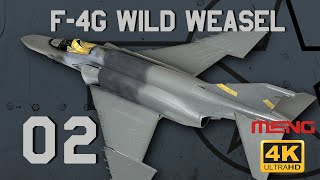 148 Meng F4G Wild Weasel 02  Main Assembly  4K [upl. by Yhtomit]