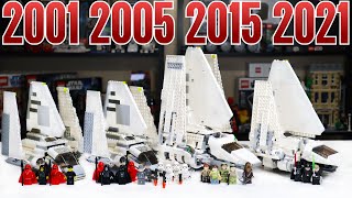 LEGO Star Wars IMPERIAL SHUTTLE Comparison 7166 7264 75094 75302  2001 2005 2015 2021 [upl. by Erlinna]