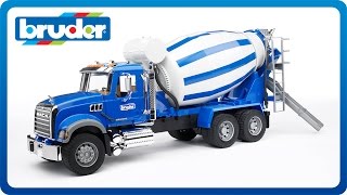 Bruder Toys MACK Granite Cement Mixer 02814 [upl. by Forsyth]