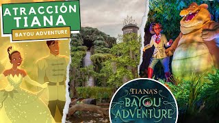 Nueva atracción de TIANA en Disney  Fila Virtual  Recorrido completo  Tiana’s Bayou Adventure [upl. by Pliner]