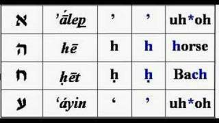 The Alphabet  lesson 1 Biblical Hebrew [upl. by Weinshienk711]