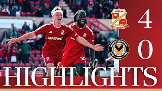 Match Highlights Swindon Town vs Newport County [upl. by Eisnil342]