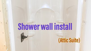 How to install Sterling Ensemble shower walls [upl. by Akirret]