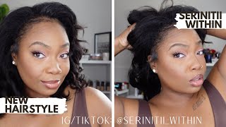 Glueless Lace Wig Install  Behind the Hairline for Super Natural look  Serinitii Within [upl. by Ennirroc971]